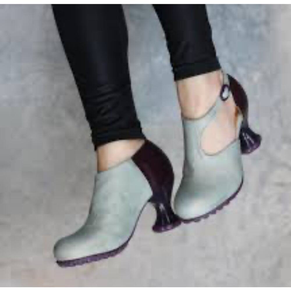 John Fluevog Shoes 8.5 The Cosmos Opposition Side Buckle Heel 2-tone 8 1/2 New